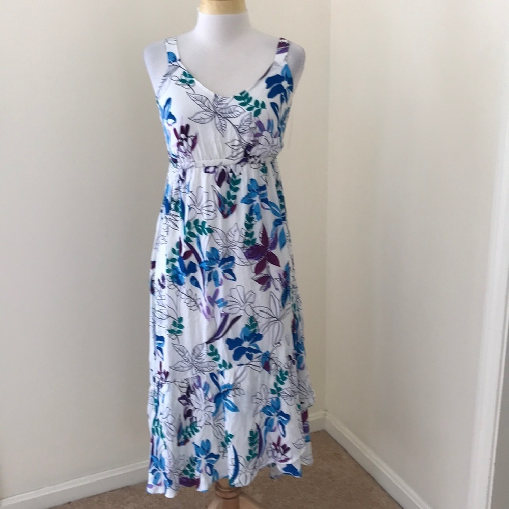 NWT! Isabel Maternity XS floral asymmetrical dress